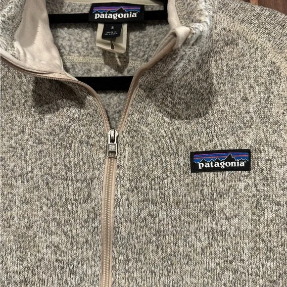 Patagonia Cream and Gray Fleece Jacket - Picture 3 of 5
